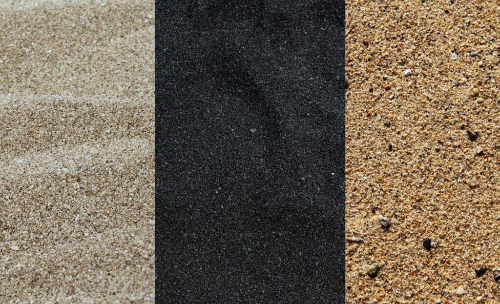 types of sands