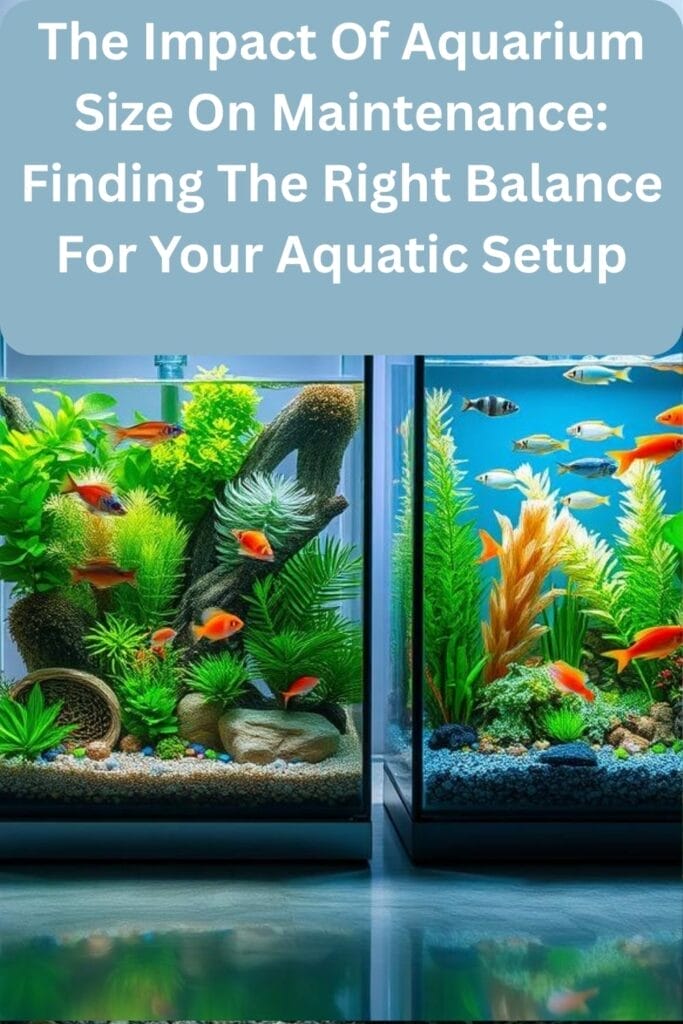 The Impact Of Aquarium Size On Maintenance: Finding The Right Balance For Your Aquatic Setup

