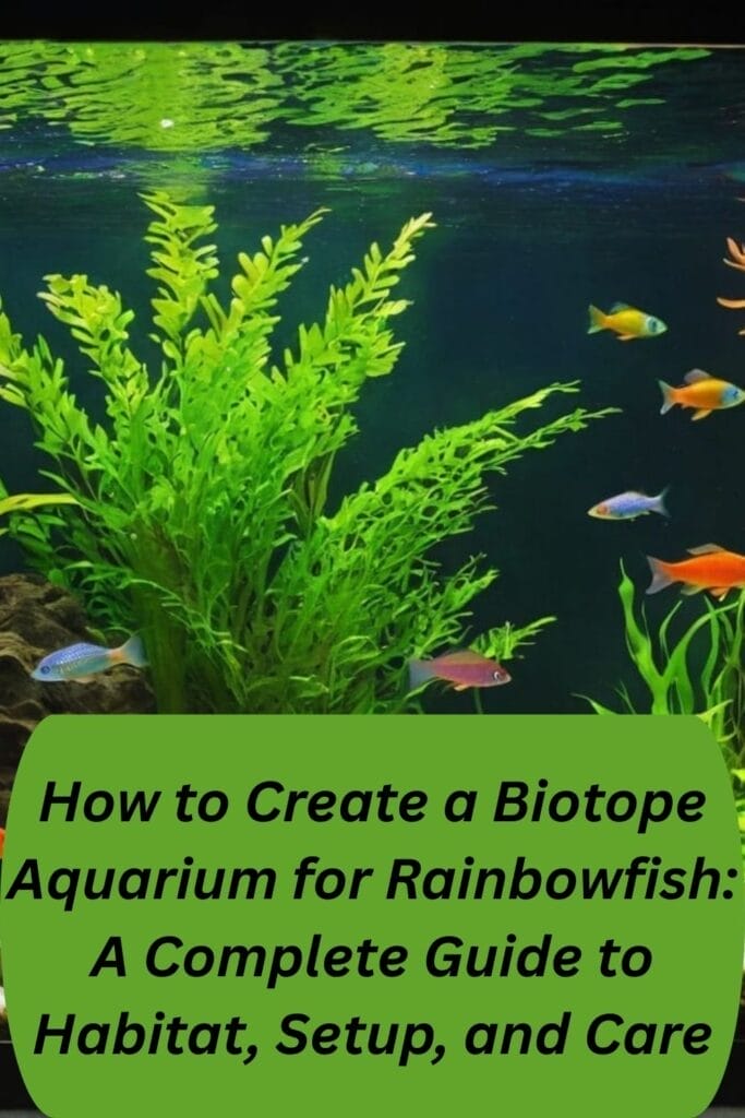 How to Create a Biotope Aquarium for Rainbowfish: A Complete Guide to Habitat, Setup, and Care