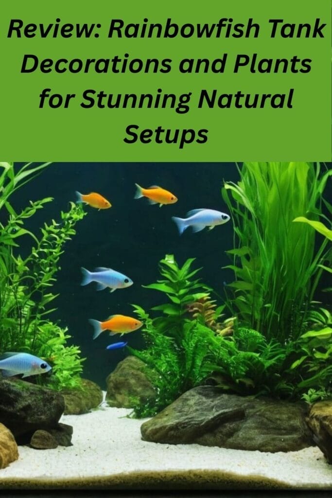 Review: Rainbowfish Tank Decorations and Plants for Stunning Natural Setups
